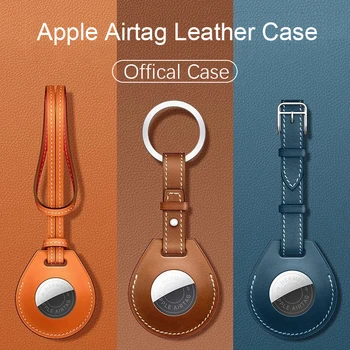 Pu Usnje, Usnjeni Zaščitni Rokav Primeru Cover Za Apple Airtag Tracker Lokacijo Protector Za Iphone Airtags Keychain Opremo
