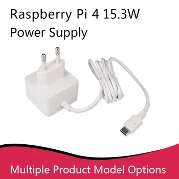 Raspberry Pi Vsaj 15,3 W USB-C Napajanje,Uradni in Priporočljivo 5V3A tip-C Napajalnik za Raspberry Pi 4