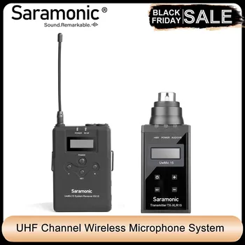Saramonic UwMic15B UHF Kanal Brezžičnega Mikrofon Sistema z XLR oddajnik za DSLR fotoaparate, Kamere ,Intervjuji, ENG