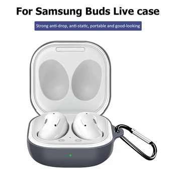 Silikonski Slušalke Zaščitni ovitek za Samsung Galaxy Brsti Pro Live Bud 2 Pokrov Dustproof Lupini Mat