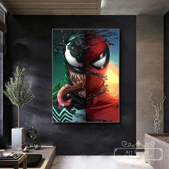 Spider-Man in Strup Platno HD Tiskanja Dekoracijo Disney Marvel Film, Fotografijo, Plakat, Wall Art Doma Spalnica Ni Okvir Slikarstvo