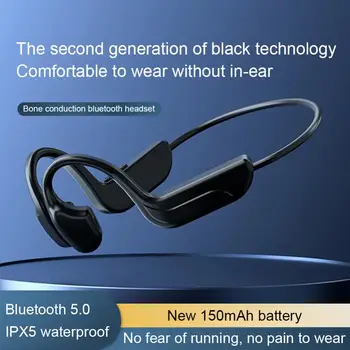 Sport Brezžična tehnologija Bluetooth-združljive Slušalke Surround Zvok Kostne Prevodnosti Slušalke Nepremočljiva Šport Zmanjšanje Hrupa Čepkov