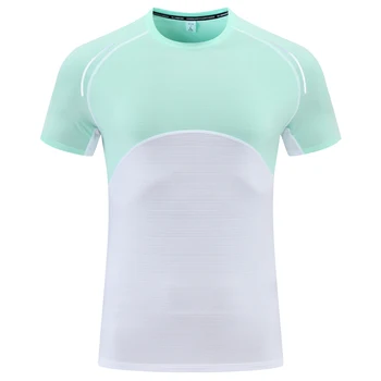 Tek Moški, Tek Majica Quick Dry Šport Priložnostne Prostem Dihanje Kratek Rokav Tiskanja Mozaik Reflektivni Telovadnici Tenis Tshirts