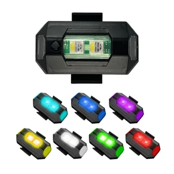 Univerzalni LED Anti-trk opozorilna Lučka Mini Signalna Lučka Brnenje z Stroboskopske Luči 7 Barv Vklopite Kazalnik Signala motorno kolo
