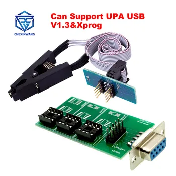 UPA USB V1.3 Xprog ECU Chip Tuning Programer Eeprom Odbor Adapter z SOP8 SOIC8 Posnetek za 24CXX & 25 / 95XXX 93CXX 35080 Žetonov