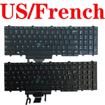 US/FR/francoski Laptop tipkovnici za Dell Latitude E5550 E5570 E5580 E5590 E5591 Natančnost M3520 M7520 M7720