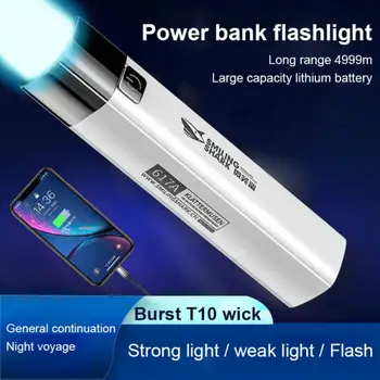 USB Ultra Svetla Svetilka Zunanji Prenosni Mini LED Svetilka Power Bank Močno Svetlobo Nepremočljiva Kampiranje Mobilni Telefon Iskalnim
