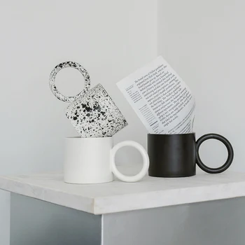 Ustvarjalne Velik Krog težav poiščete Keramike Skodelice Kave Vrč Mleko Čaj urad Skodelice Drinkware Najboljše Darilo za rojstni dan