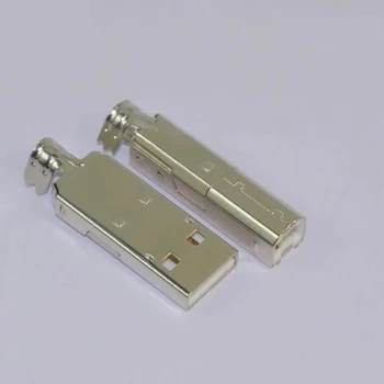 Visoka Kakovost Srebro Bakrovih Zlitin USB USB B Konektor Priključek Rep Sockect Priključek Vrata Sockect Za Hi-fi Avdio Oprema