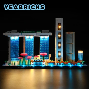YEABRICKS LED Luči Komplet za 21057 Arhitekture Singapur gradniki Set (NE Vključuje Model), Opeke, Igrače za Otroke