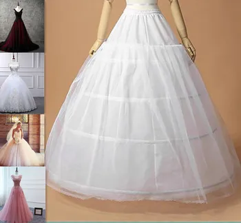Za odrasle 3 Hoop Nastavljiva Velikost Poročno obleko Prom Oblačenja Underskirt Poroko Crinoline Petticoat