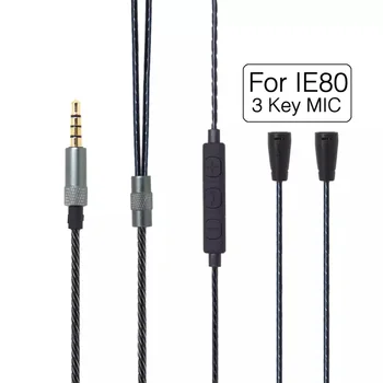 Za Sennheiser IE8 IE80 IE8I Ocean Heartline IE Ima Mikrofon, Slušalke, Kabel za Nadgradnjo Line