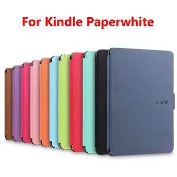 Zbujam/Spi Ultra Slim PU Usnje, usnjeni Zaščitni Lupini Magnetni Pokrov Smart Primeru Za Amazon Kindle Paperwhite 1/2/3