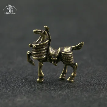 Čisti Baker Vojni Konj Figurice Miniature Srečen Feng Shui Doma Okraski Obrti Dodatki, Namiznih Okraskov, Medenina, Čaj, Domače Živali