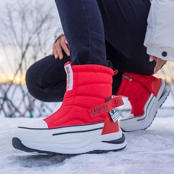 Ženske Pozimi škornji 2022 Multi-barvni Sneg Škornji Ženske Toplo Anti-skid Par se je Sneg Škornji Plišastih Nepremočljiva Priložnostne Zimski Čevlji