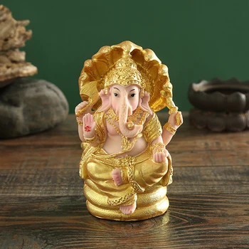 Žlahtni Gospod Ganesha Figur Hindujski Slon Bog, Buda Dnevna Soba Namizni Dekor