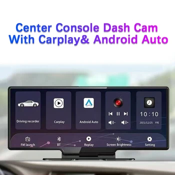 11 Inch Za Carplay/ Android Auto Avto DVR Dvojno Kamere 2.5 K Dash Cam, WIFI, GPS, Avto Fotoaparat, Video Snemalnik Za Avtomobile 1