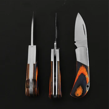 Iz nerjavečega Jekla Unboxing Mini Nož Oster Prenosna Zložljiva Mala Rezilo EOS Keychain Visi na Prostem Kampiranje Nož Multi Orodja 1