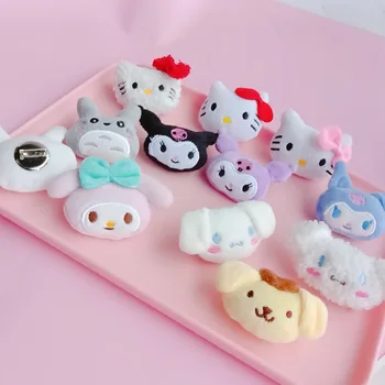 Novo Sanrio Kuromi Hello Kitty Risanka Pliš Plišaste Lutka Broška Animacija Perifernih Vrečke Za Čevlje Gumbi Oblačilni Dodatki Darilo 1