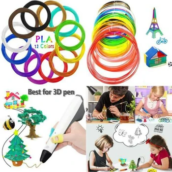 PLA Barve brez vonja Varnostni Plastični 3D Pero Žarilno Premer 1.75 mm Za 3D Tiskanje Pero Otroci Rojstni dan, Ustvarjalno Božično Darilo 1
