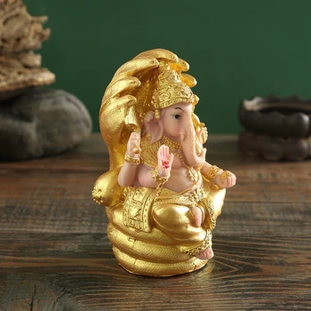 Žlahtni Gospod Ganesha Figur Hindujski Slon Bog, Buda Dnevna Soba Namizni Dekor 1