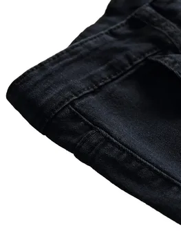 2021 Nov Prihod Moški Modni Motorno Kolo Črne Jeans, Moda Multi-Žep Hlače Modni Trend Novih Slim Hlače Punk Noge Hlače 2