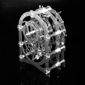 Jekla Golem Premično Mehanska Ura 3D Stereoskopski Kovin, Sestavljanje Puzzle Model Peklenska Moč Prestavi Prenos 2