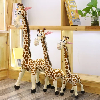 Smešno Resničnem Življenju Žirafa Plišastih Igrač Srčkan Polnjene Živali, Lutke Mehko Simulacije Žirafa Doma Dekor Darilo Za Rojstni Dan Otroci Igrače 2