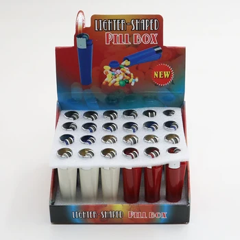 1 Pc Nov Prenosni Mini Škatla Za Shranjevanje Skrite Lažji Slog Plastična Škatla Za Shranjevanje Pill Box Tabletke Steklenico Pill Box Zaprti Shranjevanje Jar 3