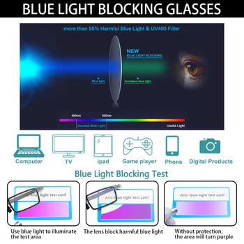 1PC Zložljive Obravnavi Očala z ohišjem, ki je Blokiranje Modra svetloba Presbyopia Očala Ultra Tanek Anti UV400 High-definition Očala 3