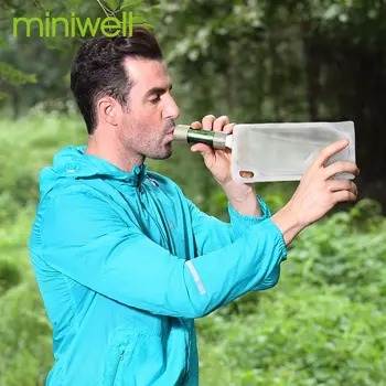 Miniwell Prenosni Kamp Vodni Filter Sistem z 2000 Litrov Filtrirno Sposobnost za Zunanji Sili Preživetje Orodje 3