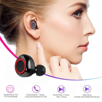 Y50 TWS Bluetooth Slušalke Brezžične Slušalke Stereo Gaming Slušalke Športne Nepremočljiva Bas V Uho Čepkov 3