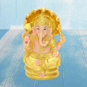 Žlahtni Gospod Ganesha Figur Hindujski Slon Bog, Buda Dnevna Soba Namizni Dekor 3