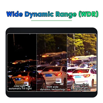11 Inch Za Carplay/ Android Auto Avto DVR Dvojno Kamere 2.5 K Dash Cam, WIFI, GPS, Avto Fotoaparat, Video Snemalnik Za Avtomobile 4