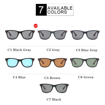 Higodoy Letnik Prevelik Sončna Očala Moških Polarizirana Očala Klasičnih Kvadratnih Mens Luksuzni Sončna Očala Vožnje Polarizer Uv400 Gafas 4