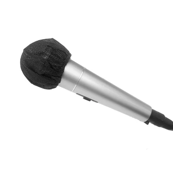POLNO-200 Kos Black Razpoložljivi Mikrofon Pokriva Karaoke Anti-Splash Mic Zajema Prah-Dokazilo Dodatki 4