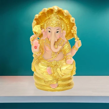 Žlahtni Gospod Ganesha Figur Hindujski Slon Bog, Buda Dnevna Soba Namizni Dekor 4