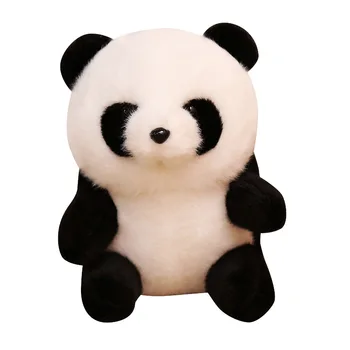 18-26 cm Lepo Sedel Big Panda Plišastih Igrač Srčkan Veren Bela Panda Nagačene Živali Kawaii Mehka Lutka za Otroke Darilo za Rojstni dan 5